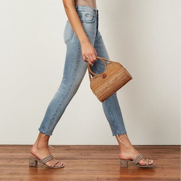 Boyish by HER NWT The Billy Taxi Driver High Rise Distressed Cotton Skinny Jeans - Picture 2 of 12